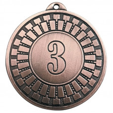 Медаль 3 место 50 мм бронза DC#MK341c-AG