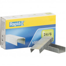 Скобы для степлера N24/6 Rapid оцинкованные (2-30 лист.) 1000 шт в упаковке