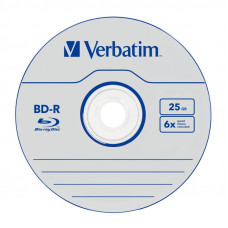 Носители информации Blu-ray BD-R, 6x, Verbatim SL HardCoat, Jewel/5, 43715