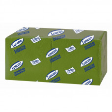 Салфетки бумажные Luscan Profi Pack 1сл24х24зеленые 400шт/уп