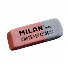Ластик каучуковый Milan 840 комбинир. для стирания чернил и графита