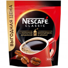 Кофе Nescafe Classic раств.порошк.пакет, 500г