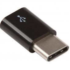 Переходник Micro USB - USB Type-C, F/M, LP, чер, 0L-00031517