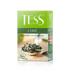 Чай Tess Lime листовой зеленый с добавками,100г 0590-15