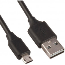 Кабель USB 2.0 - Micro USB, М/М, 1 м, двухсторонний, LP, чер, 0L-00027584