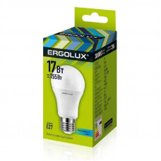 Лампа светодиодная Ergolux LED-A60-17W-E27-4K,ЛОН 17Вт,E27,4500K 13180