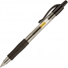 Ручка гелевая PILOT BL-G2-5 авт.резин.манжет.черная 0,3мм Япония