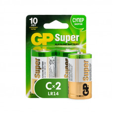 Батарейки GP Super C/LR14/14A алкалин. бл/2шт
