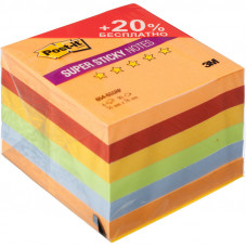 Блок-кубик Post-it Super Sticky 654-6SSRP  Огонь  76х76, 6бл х 90л.