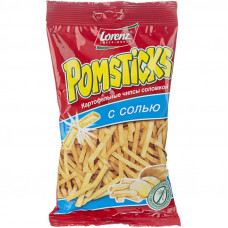 Снеки Картофельная соломка Pomstiks с солью, 100 г