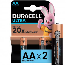Батарейки DURACELL ULTRA AA/LR6 бл/2шт