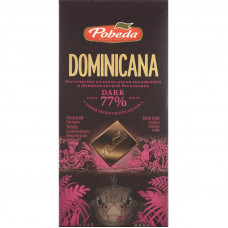 Шоколад Победа Вкуса Доминикана горький 77% какао, 100г