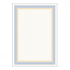 Сертификат-бумага Attache синяя рамка (А4,115г,уп.25л.)