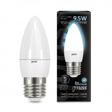 Лампа светодиодная Gauss LED Свеча E27 9.5Вт 950Лм 4100К (103102210)