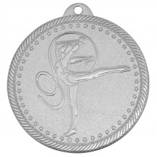 Медаль художественная гимнастика 50 мм серебро DC#MK316b-S