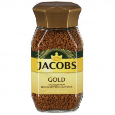 Кофе Jacobs Gold натур.раств.сублим. 95г стекло