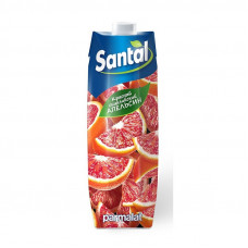 Напиток сокосодержащий SANTAL красный сицилийский апельсин 1л