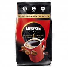 Кофе Nescafe Classic раств.порошк.пакет, 750г