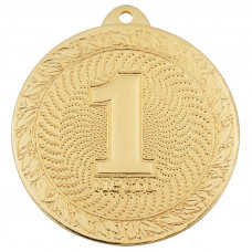 Медаль 1 место 50 мм золото DC#MK298a-G-Z