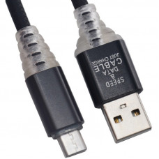 Кабель USB 2.0 - Micro USB, М/М, 1 м, LED, LP, чер, 0L-00038878