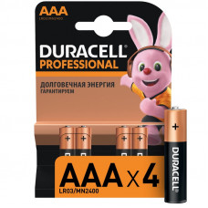 Батарейки DURACELL Professional ААA/LR03 бл/4шт