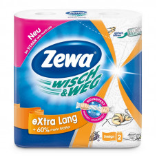 Полотенца бумажные ZEWA W&W 2-сл.,бел.с рис. 42830 2 рул./уп.Ч-П