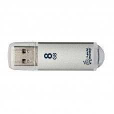 Флеш-память Smartbuy V-Cut, 8Gb, USB 2.0, сереб, SB8GBVC-S