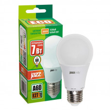 Лампа светодиодная PLED- ECO- A60  7w E27 3000K 220V/50Hz  Jazzway груша