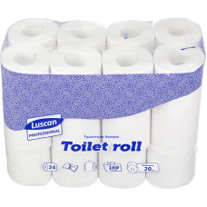 Бумага туалетная Luscan Professional 2сл бел втор втул 20м 160л 24рул/уп