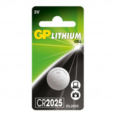 Батарейки GP CR2025, 3V, литий, бл/1шт