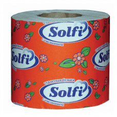 Бумага туалетная Solfi Standart 1 сл,целлюлоза,белая,36м/рул,40рул/уп