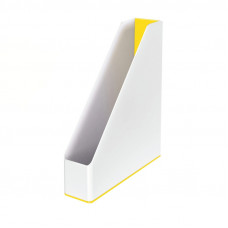 Вертикальный накопитель Leitz WOW 73мм двухцветный 53621016 желтый/белый