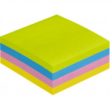 Блок-кубик Attache Selection куб 51х51, неон-2 4 цвета 400 л