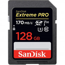 Карта памяти SanDisk Extreme PRO SDXC UHS-I Cl10, SDSDXXY-128G-GN4IN