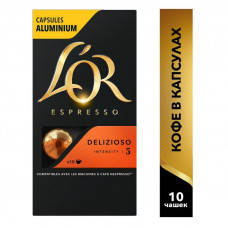 Кофе в капсулах L?OR Espresso Delizioso, 10шт/уп