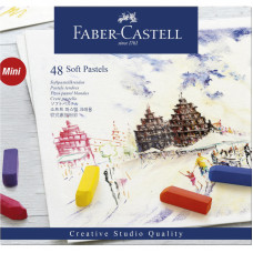 Пастель Faber-Castell Soft pastels, 48 цв., мини, картон. упак.,128248