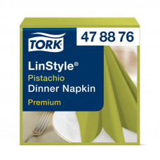 Салфетки Tork LinStyle Premium (39х39, фисташковые) 50шт/уп 478876