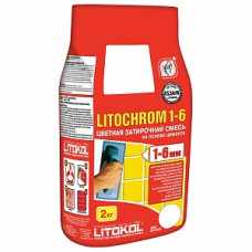 Затирка Litochrom 1-6 C.00 белая 2 кг