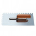 Гладилка зубчатая, 130 x 280 мм, зуб 8х8, нержавеющая сталь, деревянная ручка, 