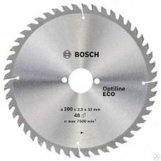 Диск пильный по дереву, 200 x 32мм, 48Т, Optimline eco, 