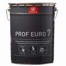 Краска водоэмульсионная EURO 7 PROF матовая (база А), Tikkurila (18л)