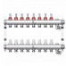 Коллектор 1'', в сборе на 8 выходов 3/4'' с расходомерами