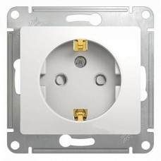 Розетка 2К+3 со шторкой белая Schneider Electric Glossa GSL000145