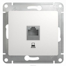 Розетка компьютерная RJ45 белая Schneider Electric Glossa GSL000181K