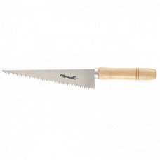 Ножовка по гипсокартону, 180 мм, деревянная рукоятка, 
