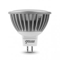 Лампа светодиодная Gauss MR16, 4Вт, теплый свет, GU5.3