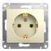 Розетка 2К+3 бежевая Schneider Electric Glossa GSL000243