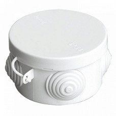 Распаячная коробка ОП D65х40мм, крышка, IP54, 4вх. TDM SQ1401-0101