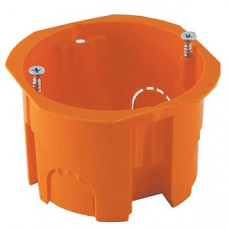 Установочная коробка СП D65х45мм, саморезы, оранжевая, IP20, TDM SQ1402-1126