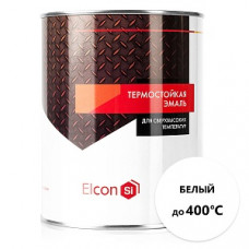 Термостойкая эмаль Elcon (до 400 градусов), белая, 0,8кг